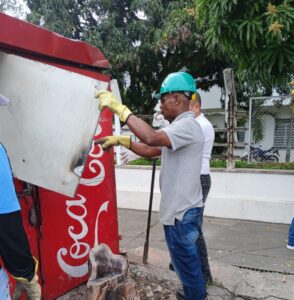 Recuperan el sector de la Mariangel tras desmonte de último kiosco