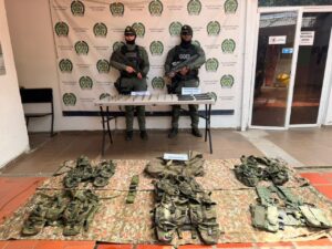 La Policía y Ejército ubican depósito con material de guerra en zona rural de Dagua.