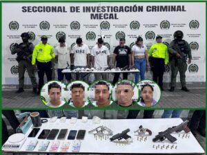Siete personas señaladas de participar en homicidios y actividades criminales en Cali son capturadas.