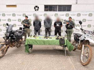 Tres capturados y tres armas incautadas en operativo contra presuntas extorsiones rurales.