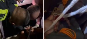 Rescatan con vida a mujer que cayó a una alcantarilla en Cali