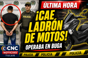 Capturan en Buga a presunto implicado en investigación por hurto de motocicletas
