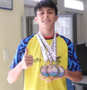Fabián Fuquene, con 15 años, representó a Tuluá en el Panamericano de Hapkido en México